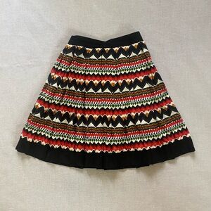 Anthropologie colorful swing skirt.